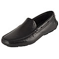 Prada Men's Black Leather Driving Loafer