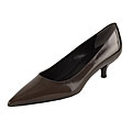 Prada Brown Leather Pointed Toe Pump