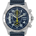 Seiko Men's Chronograph Blue Nylon Watch