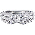 14k Gold 1 1/5ct TDW Diamond Bridal Rings Set