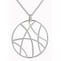 Sterling Silver Pave Style Dream Catcher Necklace