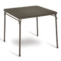 34-inch Square Mocha Folding Table