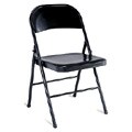 4-pack Black Steel Folding Chairs