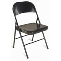 Chocolate Steel Folding Chairs (Pack of 4)