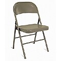 4-pack Taupe Steel Folding Chairs