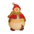Snowman Delight Hand-painted Cookie Jar