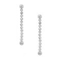 Sterling Silver Bezel CZ Earrings