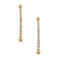 14k Goldplated Sterling Silver Bezel CZ Earrings