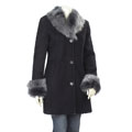 Aston Women's Button-front Shearling Coat