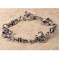 Sterling Silver Fleur-de-Lis Bracelet (Mexico)