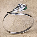 Sterling Silver Art Form Snake Bracelet (Mexico)