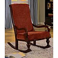 Curved Arm Cranberry Rocker