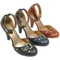 Liliana by Adi Women's Fashion Buckle Toe Pumps