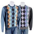 Oggi Moda Men's Argyle Cashmere Sweater