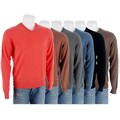 Oggi Moda Men's V-Neck Cashmere Sweater