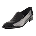 Prada Men's Black Perforated Leather Dress Loafer