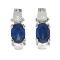 Maddy Emerson ' Blue Magic' Synthetic Sapphire Earrings