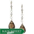 Charming Life Sterling Silver Smokey Quartz Briolette Earrings