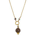 14k Goldfill Smokey Quartz Necklace