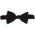 Joseph Abboud Black Tie Solid Black Silk Bow Tie