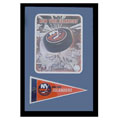 New York Islander Logo with Mini Pennant Frame