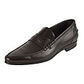 Christian Dior Men's Brown Leather Penny Loafers