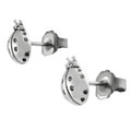 Sterling Silver Lady Bug Stud Earrings