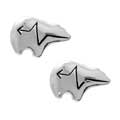 Sterling Silver Bear Stud Earrings
