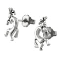 Sterling Silver Kokopeli Earrings