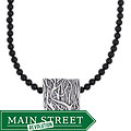 Sterling Silver Black Onyx 'The Journey' Pendant Necklace