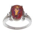 10k White Gold Twilight Fire Topaz Ring