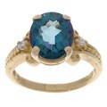 10k Yellow Gold Neptune Garden Topaz Ring
