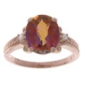 10k Rose Gold Twilight Fire Topaz Ring