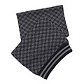 Prada Sport Grey and Navy Blue Lamb's Wool Muffler