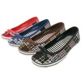Bamboo Kids by Journee Girl's Plaid Flats