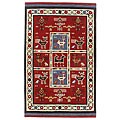 Hand-tufted Elite Tribal Wool Saffron Rug (4' x 6')