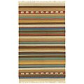 Elite Handmade Wool Flat Weave Rug (9' x 12')