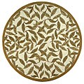 Handmade Elite Contemporary Wool Rug (6' Round)