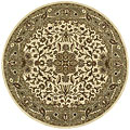 Handmade Elite Traditional Wool Rug (6' Round)