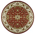 Handmade Elite Traditional Wool Rug (8' Round)