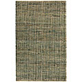 Handmade Woven Hemp Green Rug (8' Square)