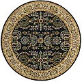 Handmade Elite Traditional Wool Rug (8' Round)