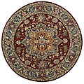 Handmade Elite Traditional Wool Rug (8' Round)
