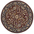 Handmade Elite Traditional Wool Rug (6' Round)