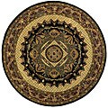 Handmade Elite Traditional Wool Rug (8' Round)