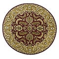 Handmade Elite Traditional Wool Rug (8' Round)