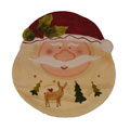 Santa Claus 4-piece Large Oval Dinner Plate Set