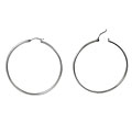 Sterling Silver 60-mm Large Hoop Earrings