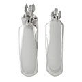 Sterling Silver Flat Hoop Earrings