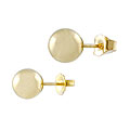 Goldplated Silver Ball Stud Earrings